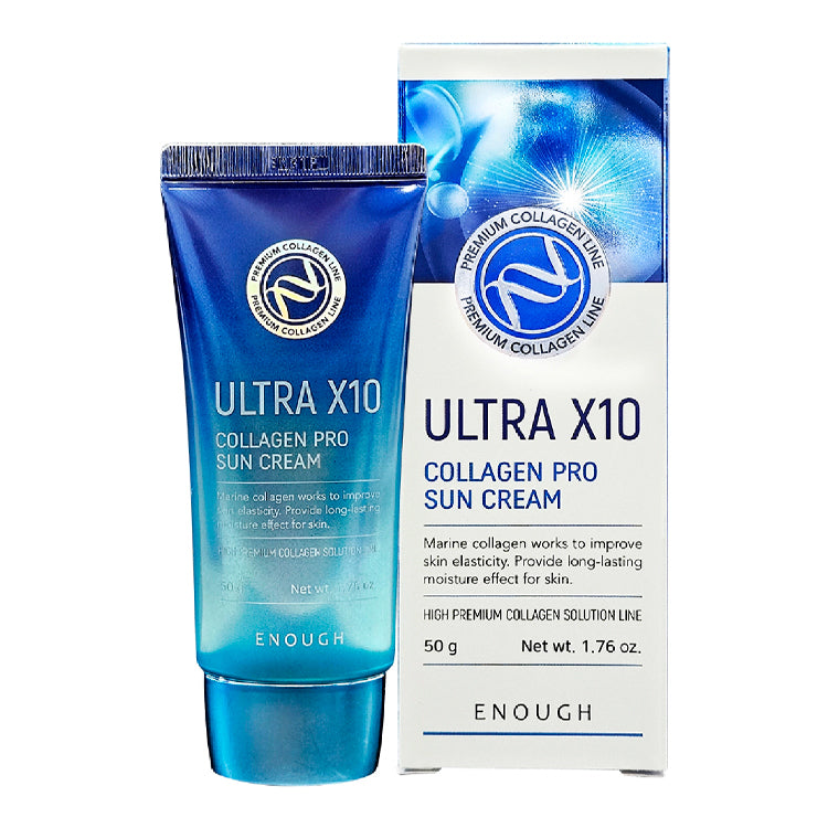 Crème Visage Collagène Marin Enough Ultra X10 Pro - 50 Ml - Hydratation & Fermeté - Neuf